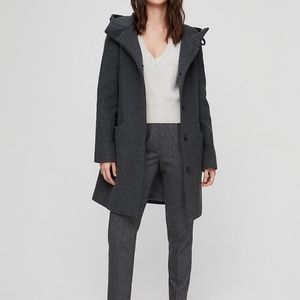 Aritzia Babaton pearce coat black
